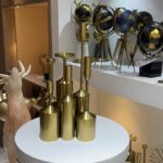 Luxury 6pcs Set Of Metal Candle Stick Decor
