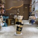 Milk Tea Bear Floor Ornament