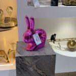 Pink Bunny Sculpture