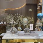 Metal & Crystal Tree Decor