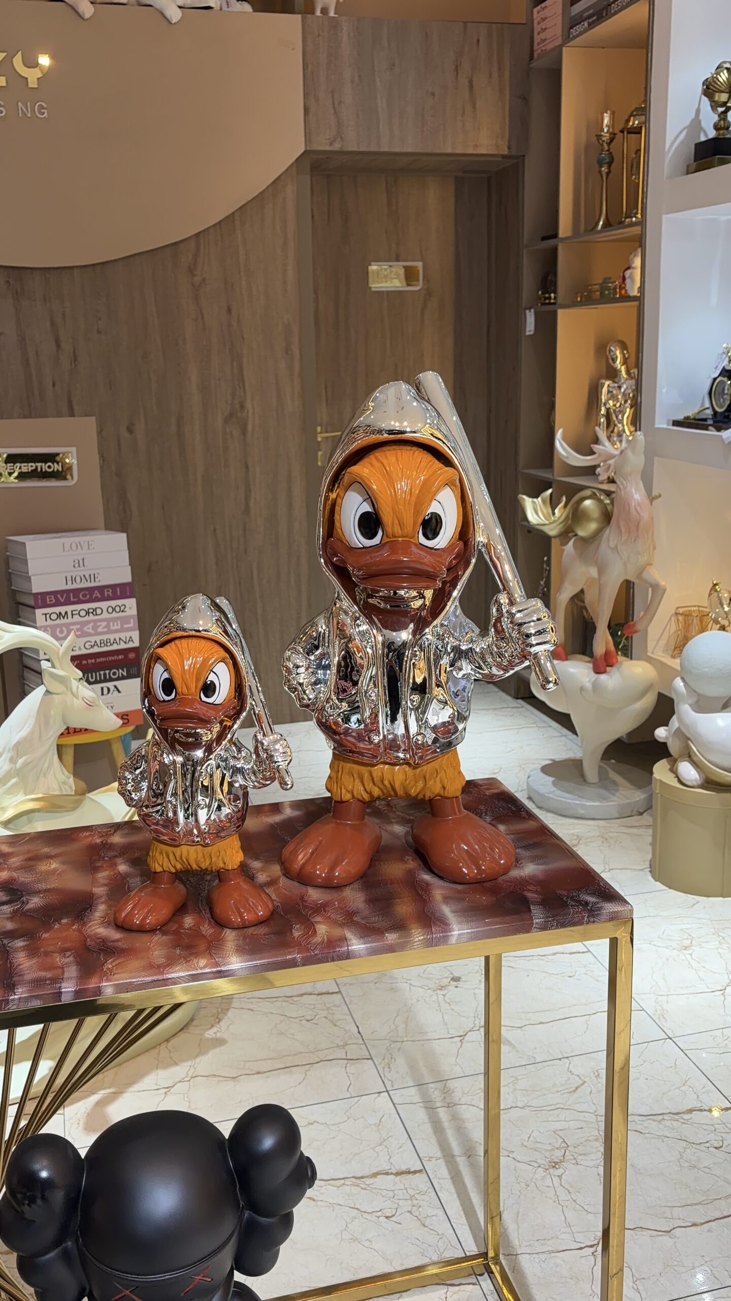 IMG_5048 Chrome Duck Figurine - Image 1