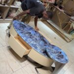 Premium Leather Luxury Center Table