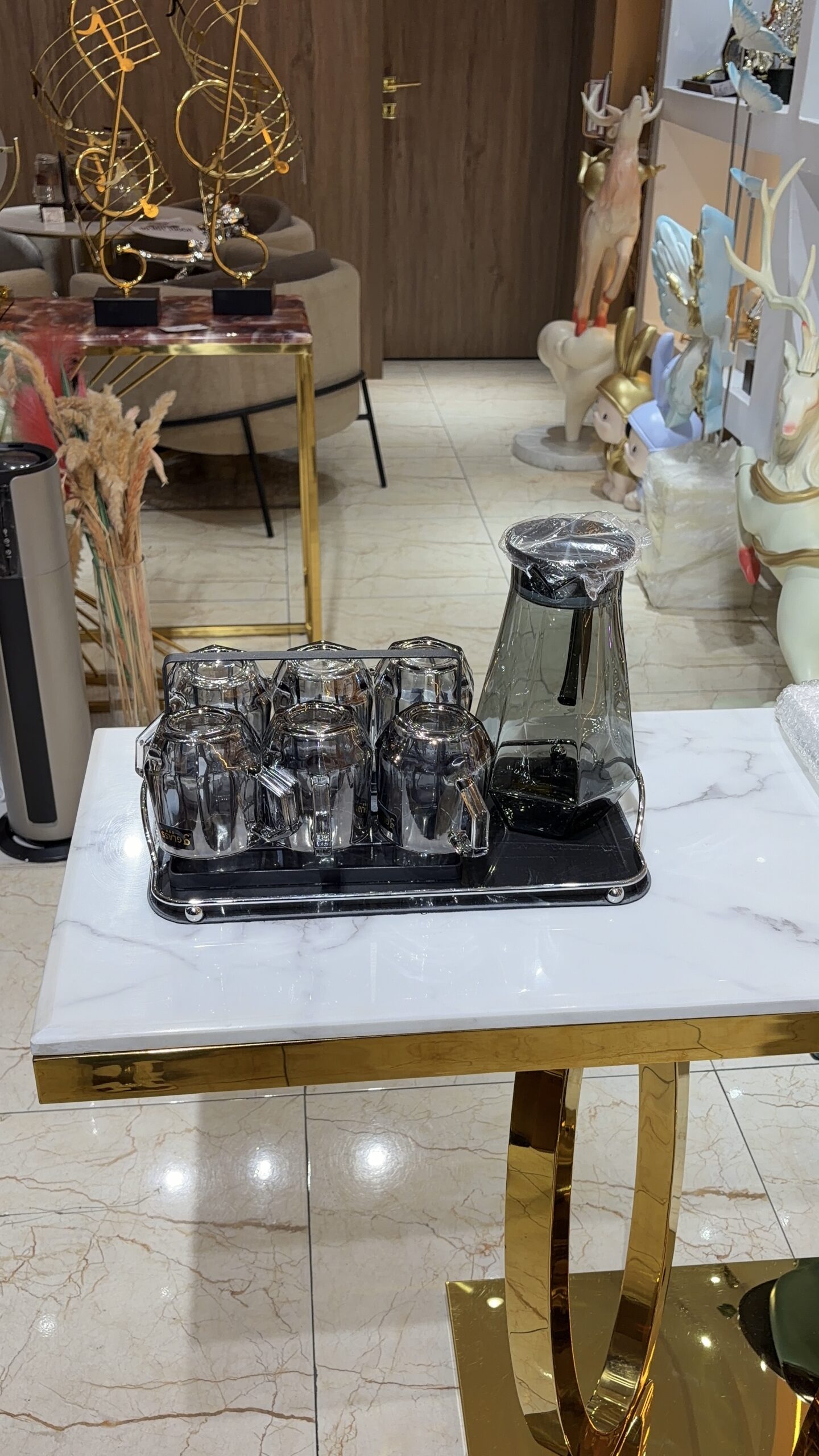 IMG_0466 Set Of Cups With Tray & Jug - Image 1