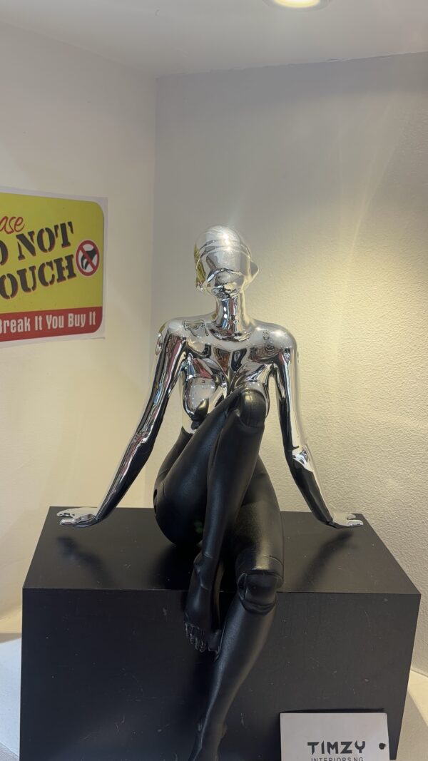 Seated Sculptural Figurine - Image 4