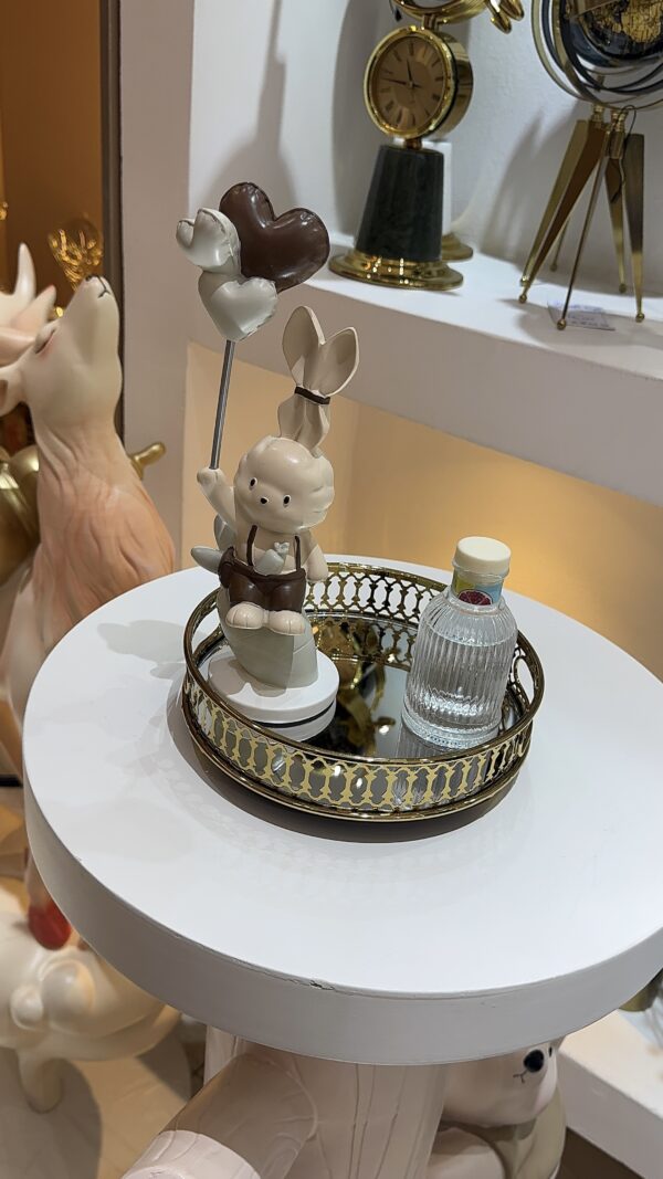 S Mirror Gold Tray - Image 2