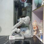 Striped Triangle  Knot  Decor - Set of 2