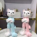 Long - Legged  Cat Desktop Ornament