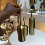 Luxury 3pcs Set Of Metal Candle Stick Decor