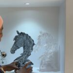 Crystal Horse Head Sculpture