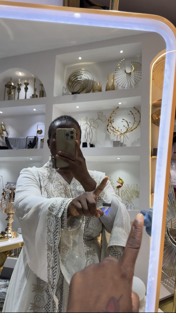 Luxury LED Mirror with Hand-Swipe Sensor - Image 3