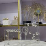 Floating Silver Sphere Acrylic Decor