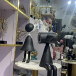 Black Abstract Human Figurine