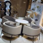 Luxury 4-Seater Chair Set with Table