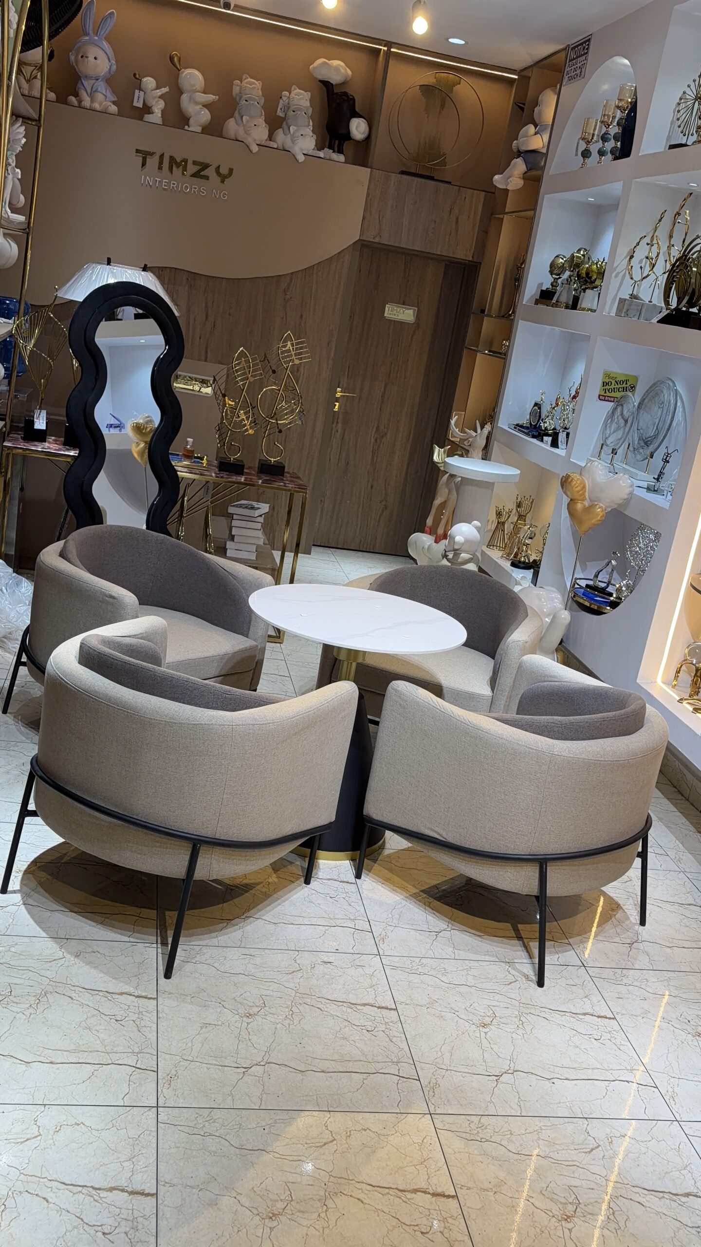 IMG_9824 Luxury 4-Seater Chair Set with Table - Image 1